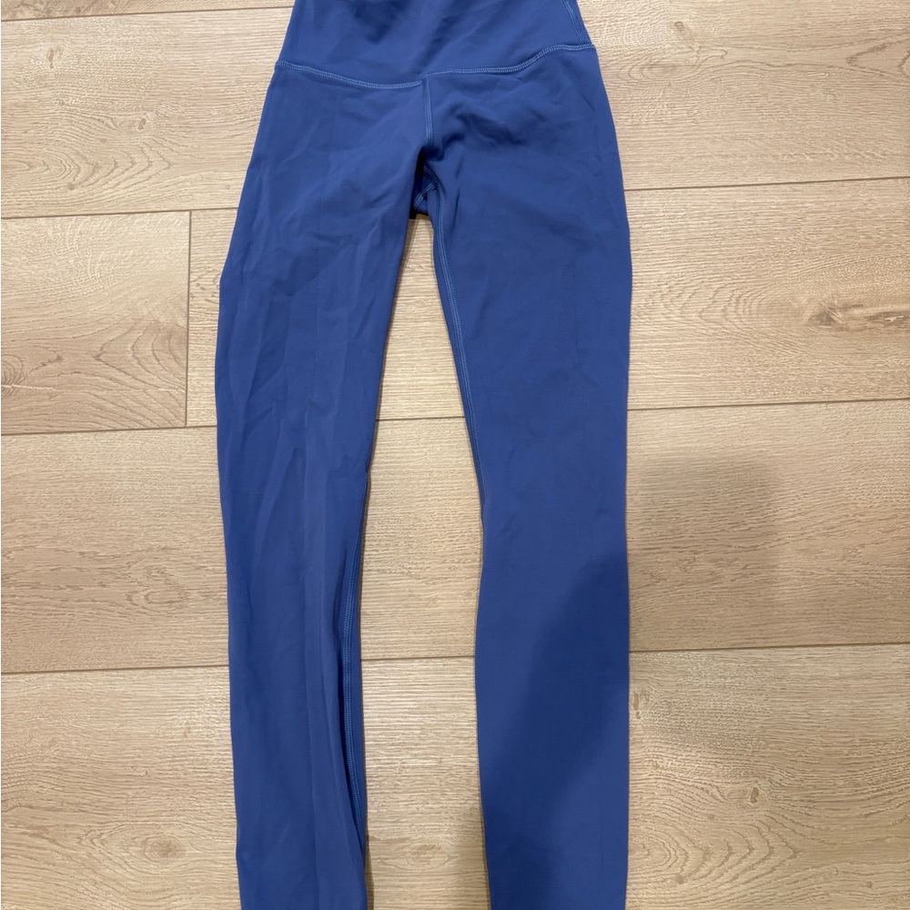 lululemon athletica Wunder Train Water Drop Blue Leggings